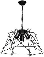 Lampada a sospensione luci in metallo nero asimmetrico Tena MDL3854