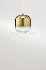 Solo vetro borosilicato oro specchiato sfumato hunter d.14cm h.15cm