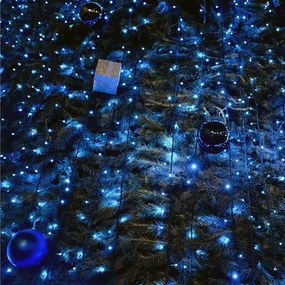 Catenaria Natalizia LED 11.6M IP65 Cavo VERDE Luce BLU Colore Blu 11000 °K