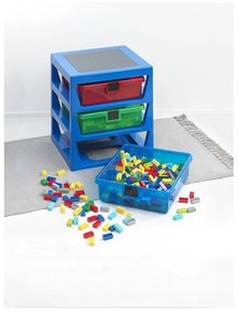 Organizzatore blu con 3 cassetti Storage - LEGO®