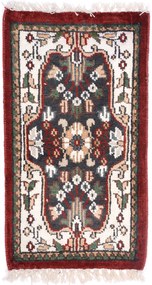 Agra Tappeto 30 x 60 Rosso (Indian) Annodato A Mano