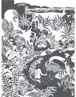 Isidore Leroy Carta da parati panoramica Eternelles Gris - A 1/2/3