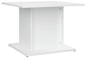 Tavolino da salotto bianco 55,5x55,5x40 cm in truciolato