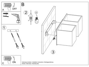 Sollux SL.0657 - Applique QUAD 2xG9/40W/230V nero