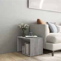 Tavolino Grigio Sonoma 59x36x38 cm in Legno Multistrato cod mxl 20048