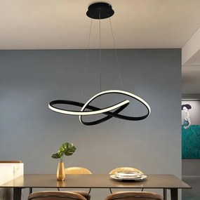 Brilagi - Lampadario a sospensione con filo LED dimmerabile COSMOWAVE LED/70W/230V nero + +TC