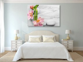 Quadro su tela – Composizione zen delicata