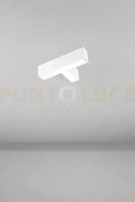 Plafoniera giunto a tin alluminio bianca grid led 12w cct 3000k 400...