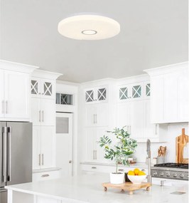 Plafoniera LED bianca 38x38 cm Sunny – Candellux Lighting