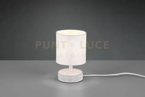 Marie lampada da tavolo base ceramica decorata con paralume bianco ...
