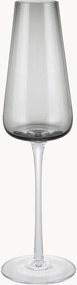 Set di 2 flute da champagne in vetro soffiato Belo