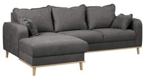Divano angolare grigio scuro (angolo sinistro) Beata - Ropez