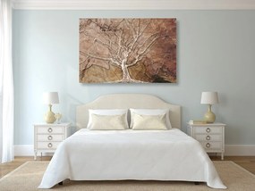 Quadro su tela – Corona dell'albero con tocco astratto