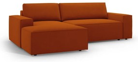 Divano letto color mattone (angolo sinistro) Jodie - Micadoni Home