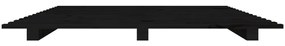 Giroletto nero 120x190 cm legno massello di pino