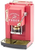 FABER PRO DELUXE ROSSO CORALLO - MACCHINA PER CAFFE'' - PRESSACIALDA IN OTTONE - ELETTROVALVOLA E TERMOSTATO 95 - TELAIO IN ACCIAIO