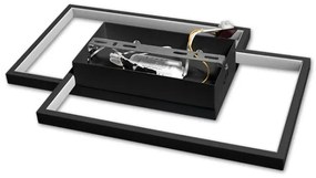 Plafoniera LED dimmerabile 45W/230V 3000-6500K nera + telecomando