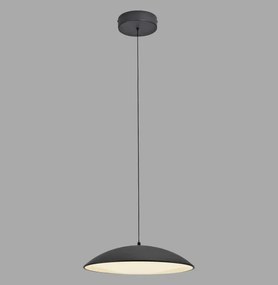 Schöner Wohnen 14606-18-LED Lampada a sospensione dimmerabile su cavo LENTE LED/17W/230V Ø40 cm, nera