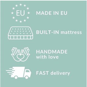 Letto boxspring grigio chiaro con spazio contenitivo 180x200 cm Monpelli - Maison de Rêve