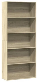 Libreria Rovere Sonoma 80x30x189 Cm İn Legno Multistrato /