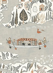 Lewis & Wood Carta da parati Regatta - Satsuma Soot