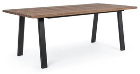 Tavolo arredo legno naturale Oslo cm 200 x 100
