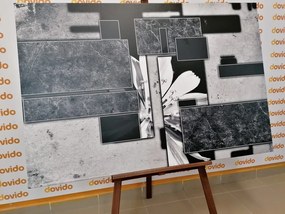 Stampa su tela – Astrazione in bianco e nero