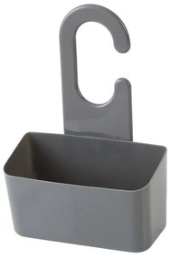 Portaoggetti doccia grigio in PVC gancio e fori di scolo per lacqua