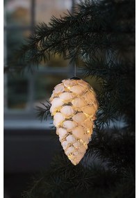 Decorazione natalizia luminosa bianca a sospensione ø 7 cm Celina – Sirius