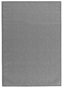 Tappeto in PVC grigio chiaro 140x200 cm Geo Silver - Casa Selección