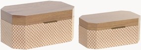 Set di 2 scatole in legno Aida