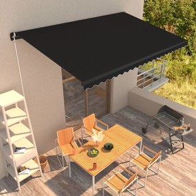 Tenda Da Sole Retrattile Manuale 450x300 Cm Antracite /