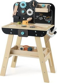 Costway Banco da lavoro per bambini officina con strumenti in legno e accessori giocattolo, Banco set da gioco con attrezzi per bambini