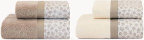 Set di 4 asciugamani in cotone Petit
