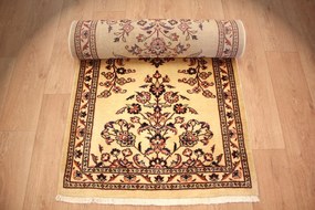 Sarouk Tappeto 390x90 (Iran) Annodato A Mano