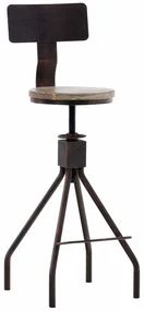 Sgabello Barhocker Elko: Stile Industriale E Comfort Unico! / Bronze
