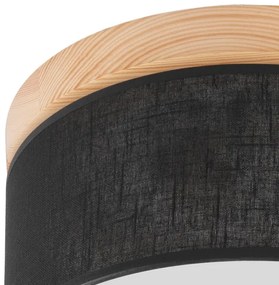 Brilagi - LED Plafoniera BELLADONNA 1xE27/15W/230V nero/pino