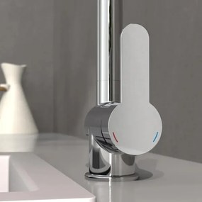 Schütte 79700 - Rubinetto da cucina con doccetta estraibile LONDON, cromo lucido