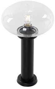 Paletto da esterno moderno nero 50 cm - Elly