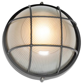 Lampada da parete per esterni industriale grigio scuro IP44 - Hanneke