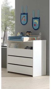 Cassettiera bianca per bambini Kiddy - Vipack