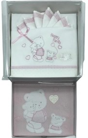 Set Lenzuola  Copertina Neonato per Lettino Happy Family