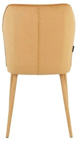 Set di sedie da pranzo in velluto giallo 2 pz Wilma - Støraa