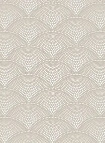 Cole & Son Carta da parati Feather Fan Icons - Taupe