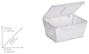 WENKO 22077100 - Cestino ADRIA 19x14 cm bianco