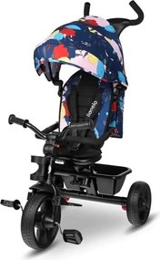 Lionelo - Triciclo per bambini HAARI nero/multicolore