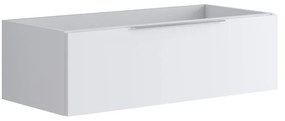 Mobile da bagno sotto lavabo Brera laccato opaco bianco laccato opaco L 99.5 x H 30 x P 45.5 cm 1 cassetto, lavabo non incluso