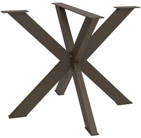 Gamba per mobili a stella STEELMI Stella in acciaio bronzo opaco L 87 x P 90 x H 72 cm