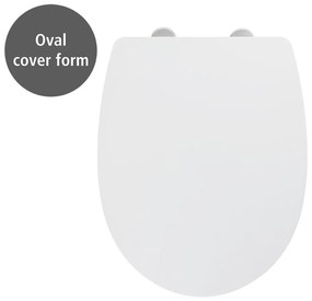 WENKO 24080800-WC coprivaso TAVOLA 36,5x45 cm bianco/lucido cromato