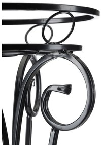 Portafiori 74x34 cm nero